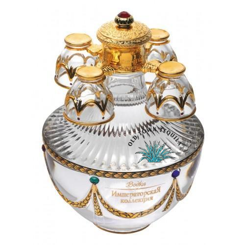 Imperial Collection Super Premium Vodka in Faberge Egg Red and